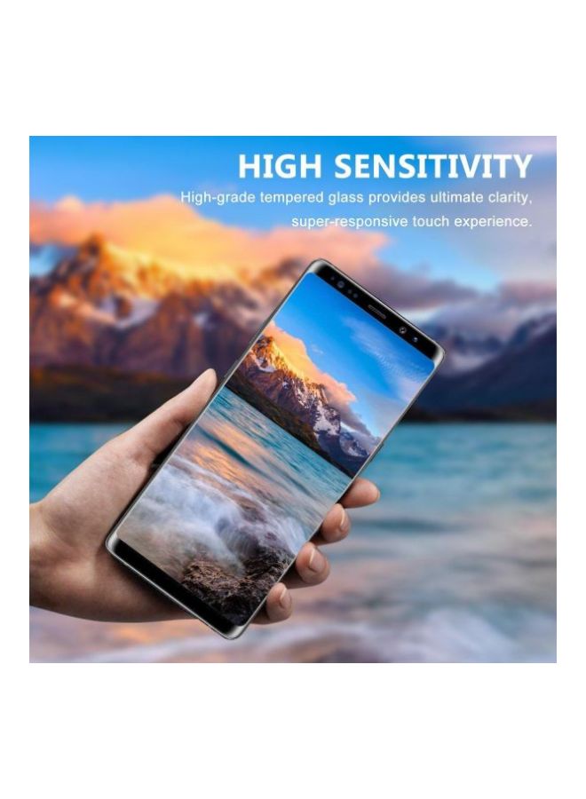 Tempered Glass Screen Protector For Samsung Galaxy Note 8 Grey