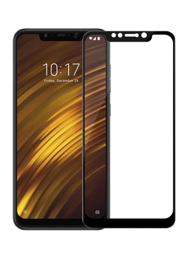 Muzz 3D Tempered Glass Screen Protector For Xiaomi Poco F1 Black/Clear