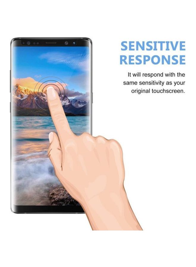 Tempered Glass Screen Protector For Samsung Galaxy Note 8 Grey
