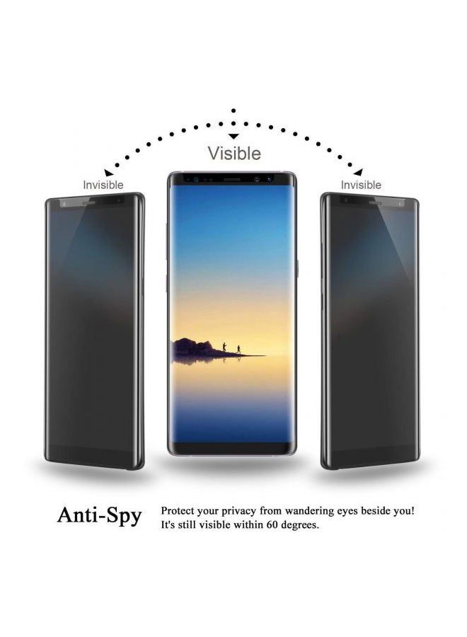 موز لاصقة حماية للشاشة مضادة للتجسس لهاتف سامسونج جالاكسي نوت 8 أسود - Image 3