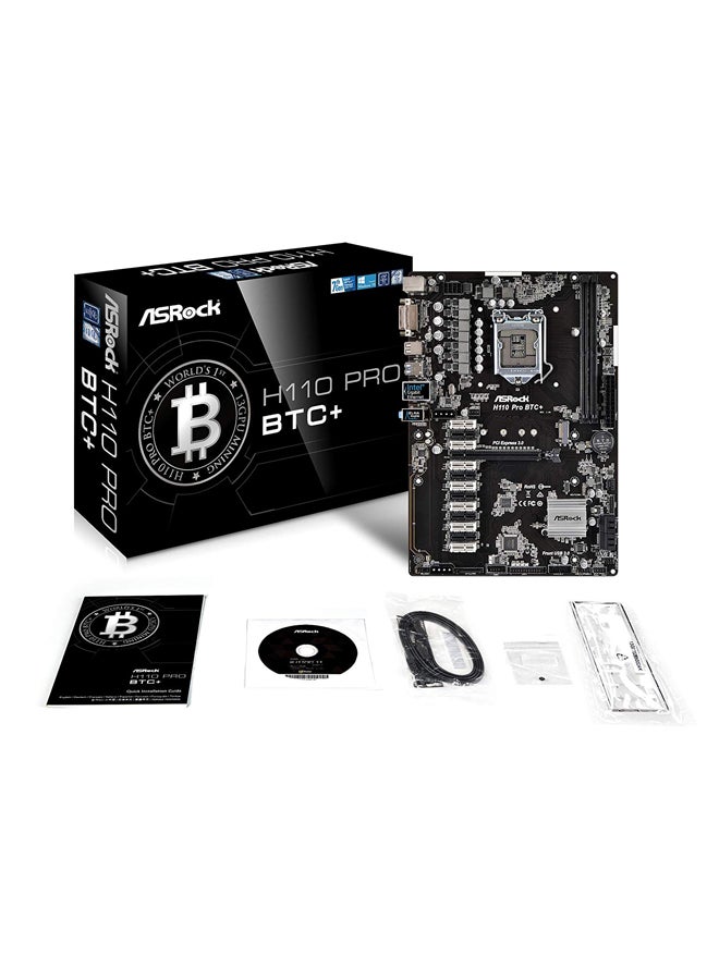 ASRock - H110 Pro Btc+ Motherboard With 13 Pcie Gpu Support - Image 1