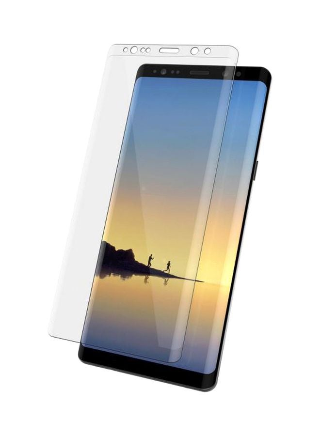 موز لاصقة حماية من الزجاج المقوى لشاشة هاتف سامسونج جالاكسي نوت 8 شفاف - Image 1