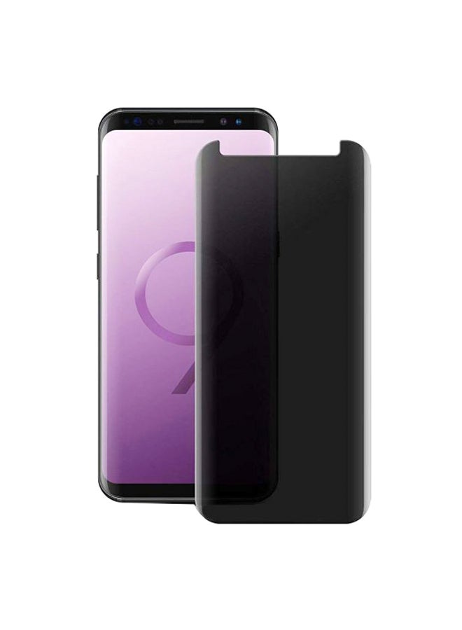 موز لاصقة حماية للشاشة من الزجاج المقوى 3D لهاتف سامسونج جلاكسي +S9 أسود - Image 1