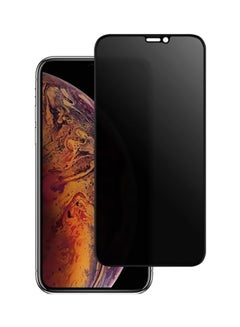 Muzz Privacy Tempered Glass Screen Protector For Apple iPhone X Black 
