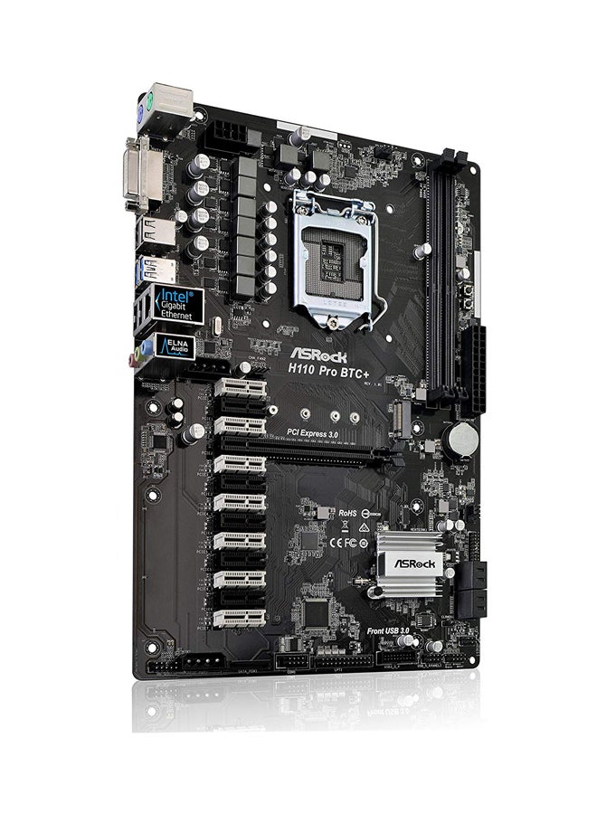 ASRock - H110 Pro Btc+ Motherboard With 13 Pcie Gpu Support - Image 1