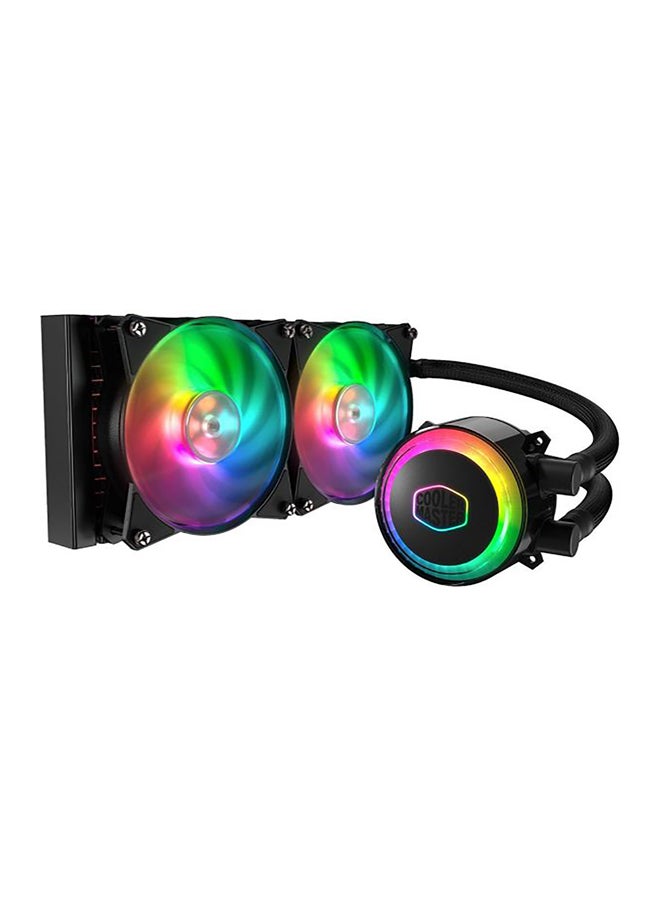 COOLER MASTER - MasterLiquid ML240R Addressable RGB All-in-one CPU Liquid Cooler 27.7cm Multicolour - Image 1