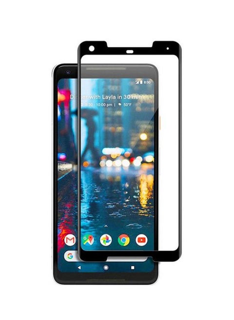 3D Tempered Glass Screen Protector For Google Pixel 2 XL Black/Clear