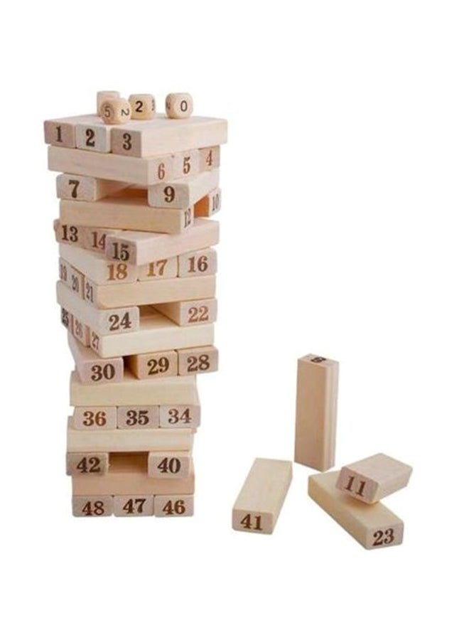 48-Piece Scale Digital Laminated Wood Block