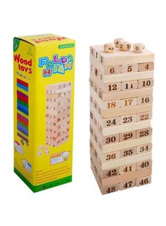 Generic 48-Piece Large Wood Tower Game  - Image 1