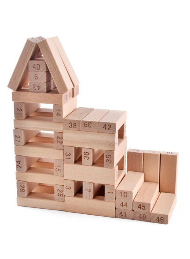 لعبة تعليمية مكونة من قطع خشبية