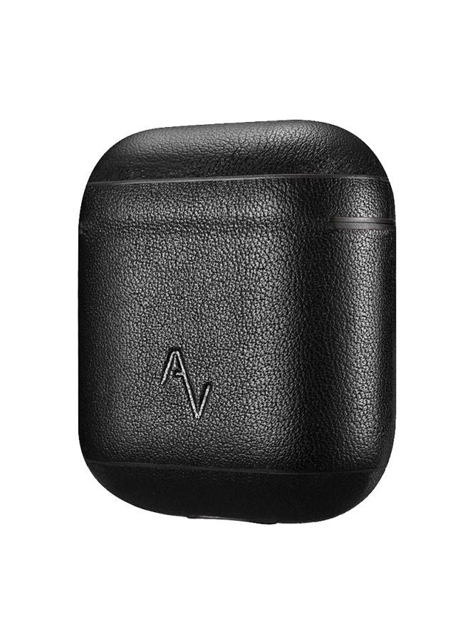 Leather Protective Case For Apple AirPods Black - Image 1