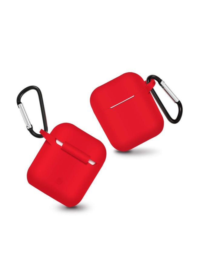 Protective Case Cover For Apple AirPods Red - Image 2