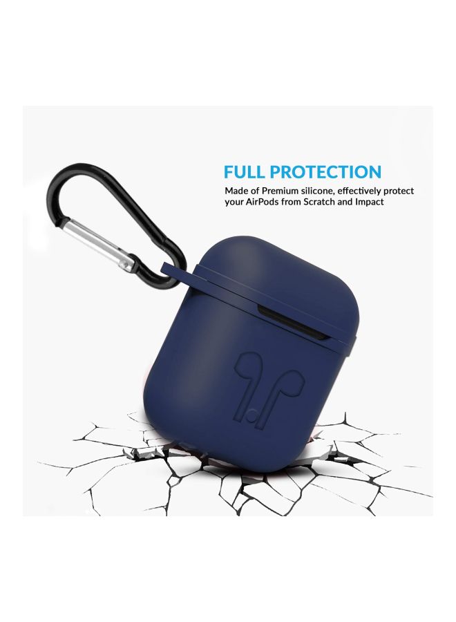 Protective Case Cover For Apple AirPods Blue - Image 2