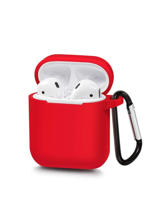 Protective Case Cover For Apple AirPods Red - Image 4