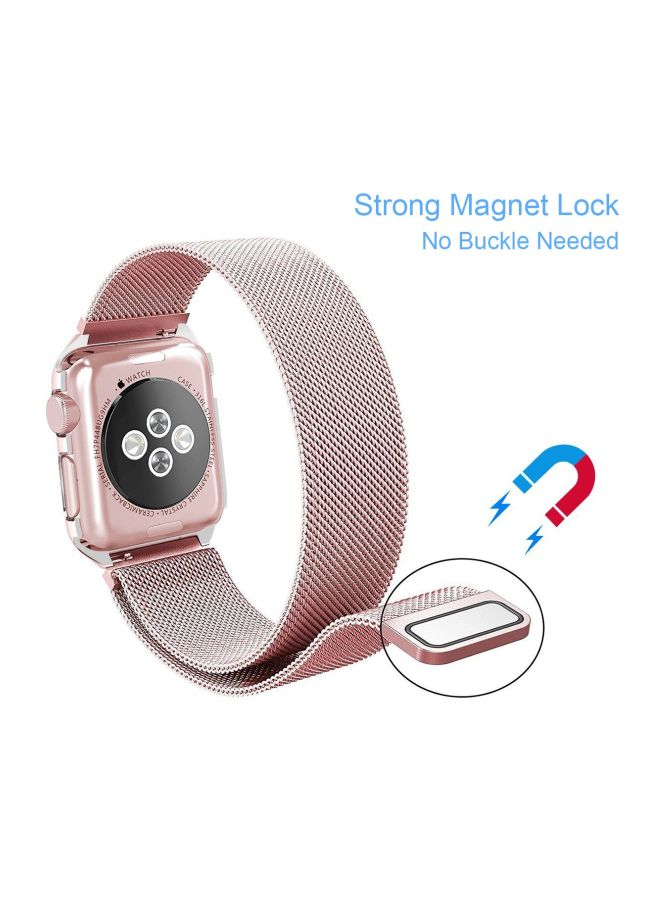 Replacement Band For Apple Watch 42mm Rose Gold - Image 4