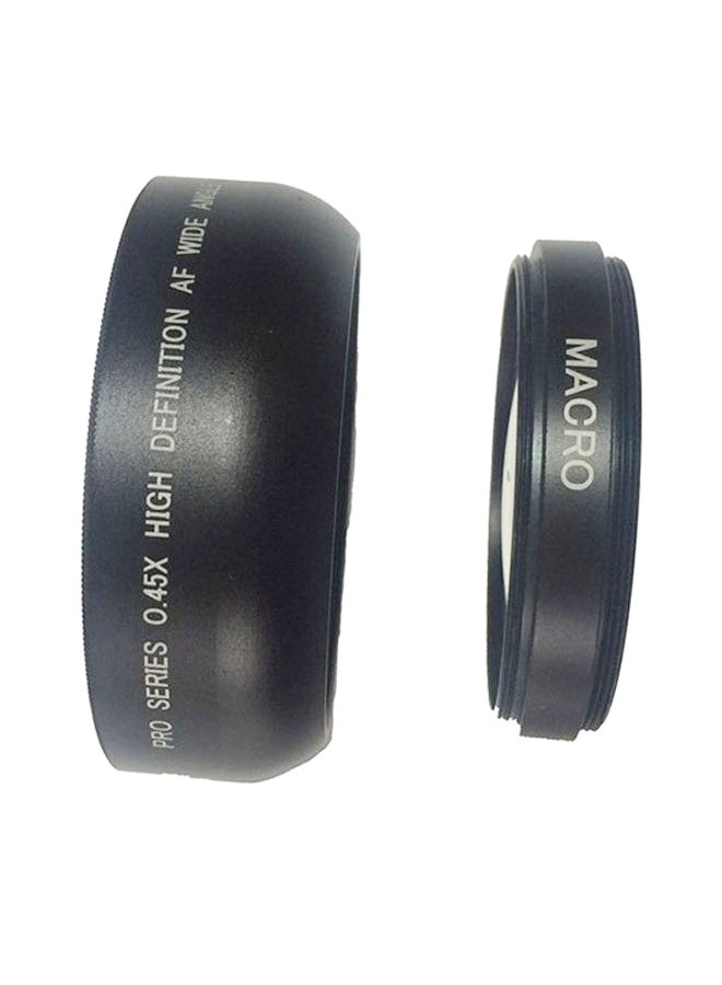 HD Wide Angle Macro Lens For Dslr Camera Black  - Image 2