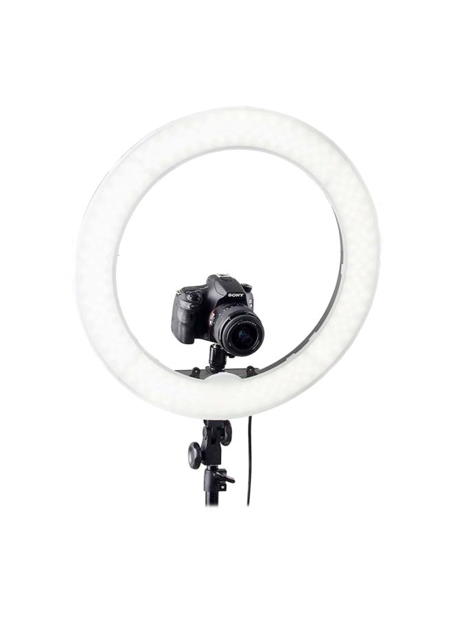 حامل حلقي ثلاثي القوائم قابل للتعديل لالتقاط صور السيلفي أسود/ أبيض - Image 2