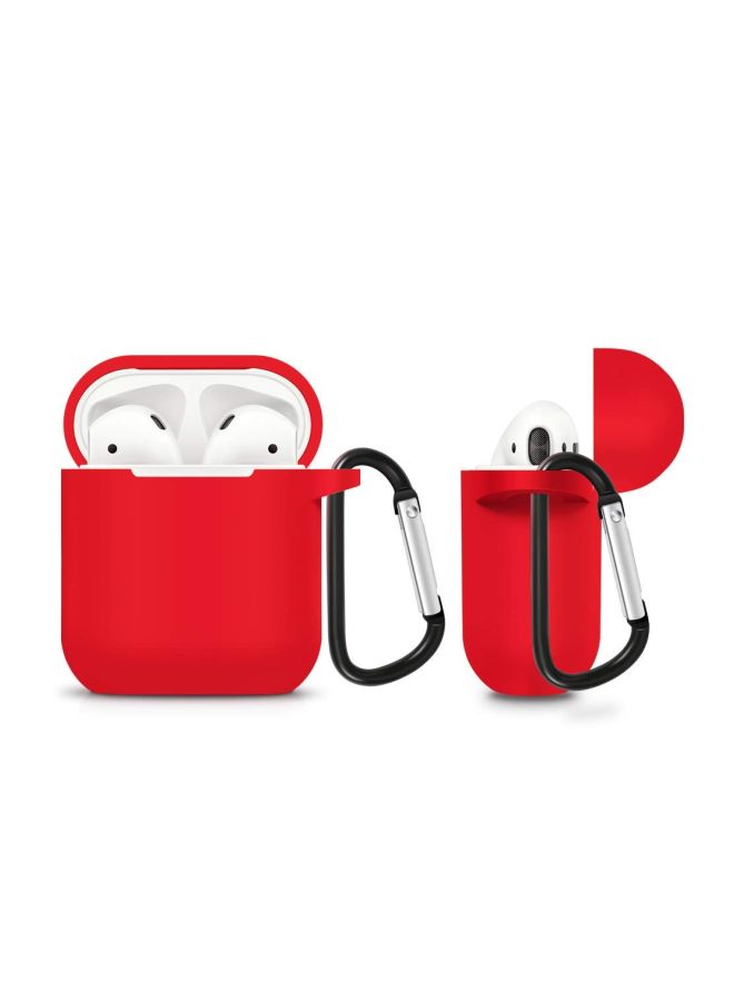 Protective Case Cover For Apple AirPods Red - Image 5