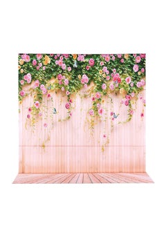 Generic Flower Wood Pattern Photography Background Multicolor  - Image 1