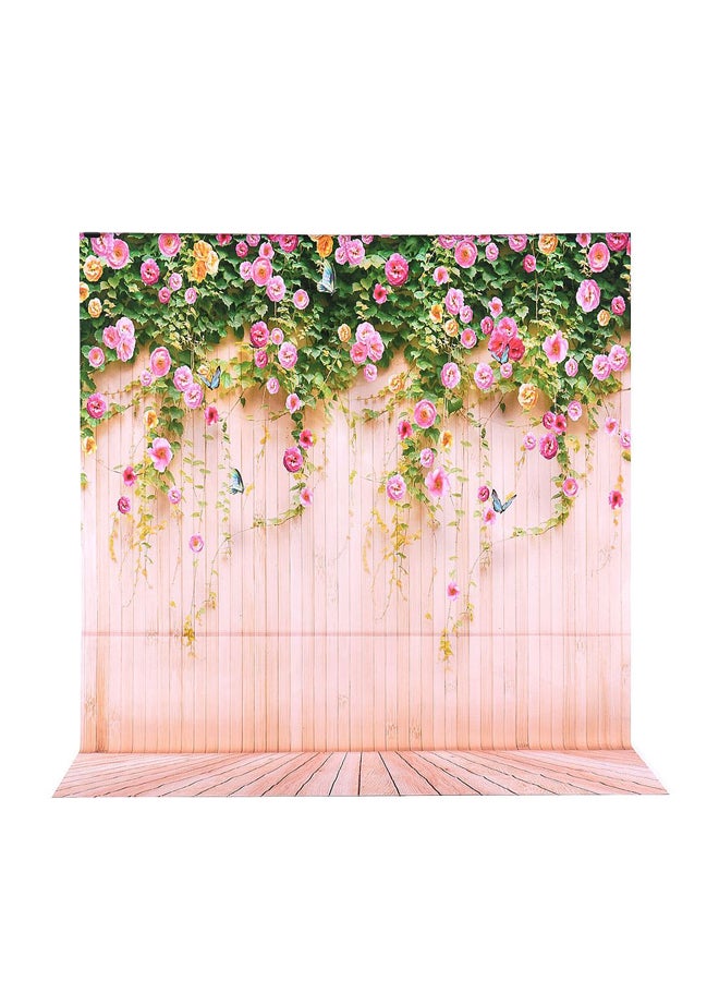 Generic - Flower Wood Pattern Photography Background Multicolor - Image 1