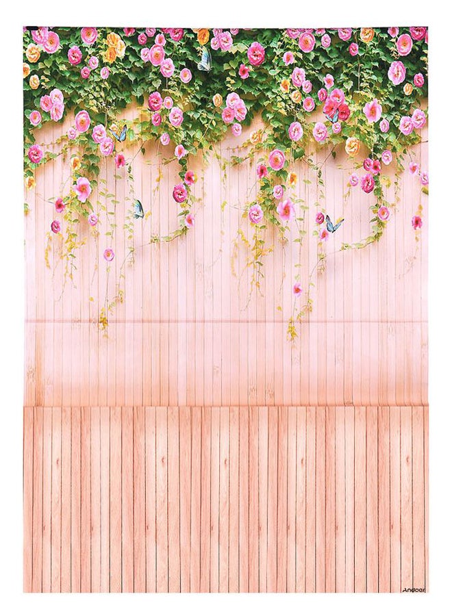 Generic - Flower Wood Pattern Photography Background Multicolor - Image 1