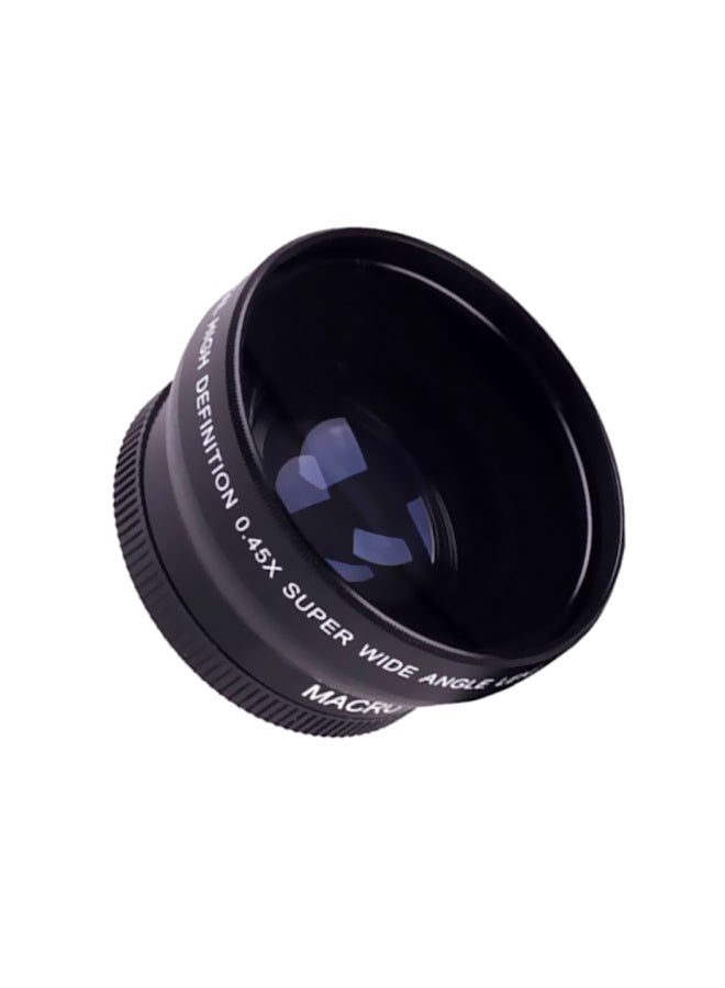 HD Wide Angle Macro Lens For Dslr Camera Black  - Image 1