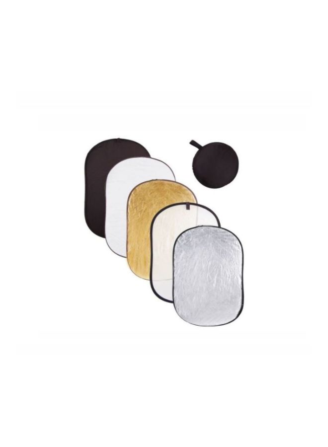 5-In-1 Collapsible Circular Reflector 32inch Multicolour  - Image 2