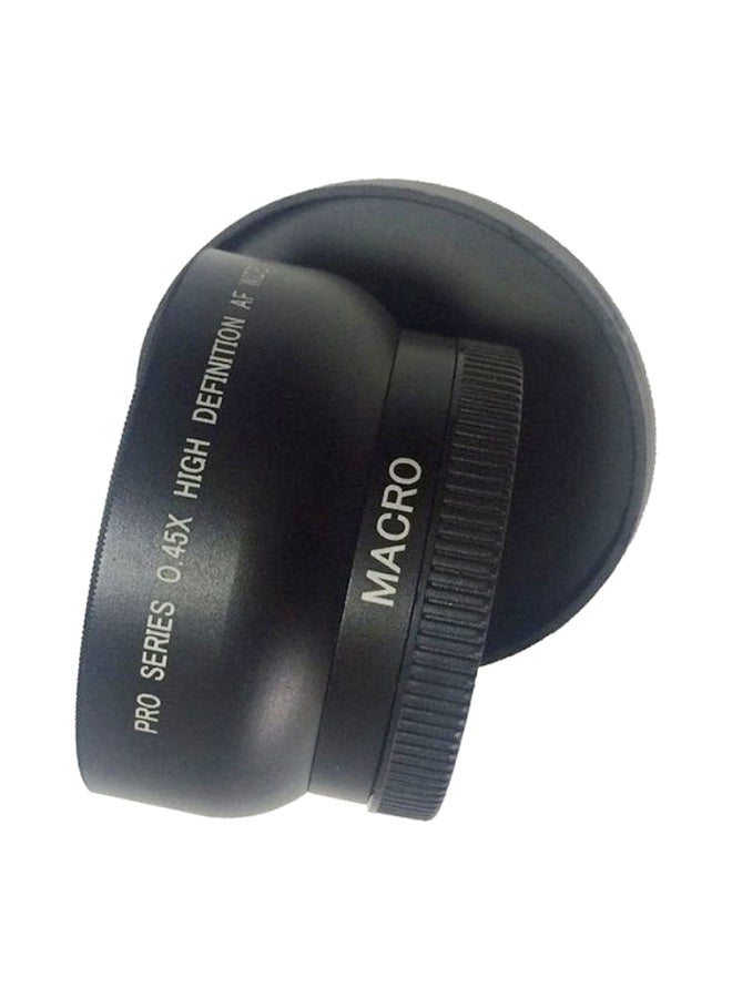 HD Wide Angle Macro Lens For Dslr Camera Black  - Image 4