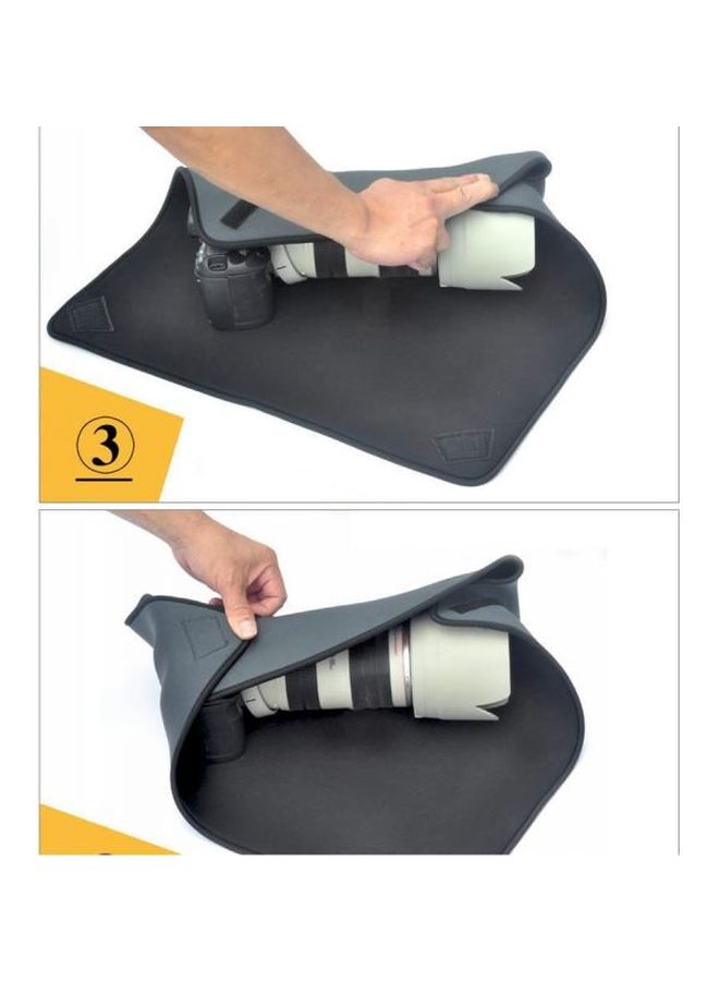 Generic Protective Blanket For Canon/Nikon/Sony Camera Lens Grey  - Image 2