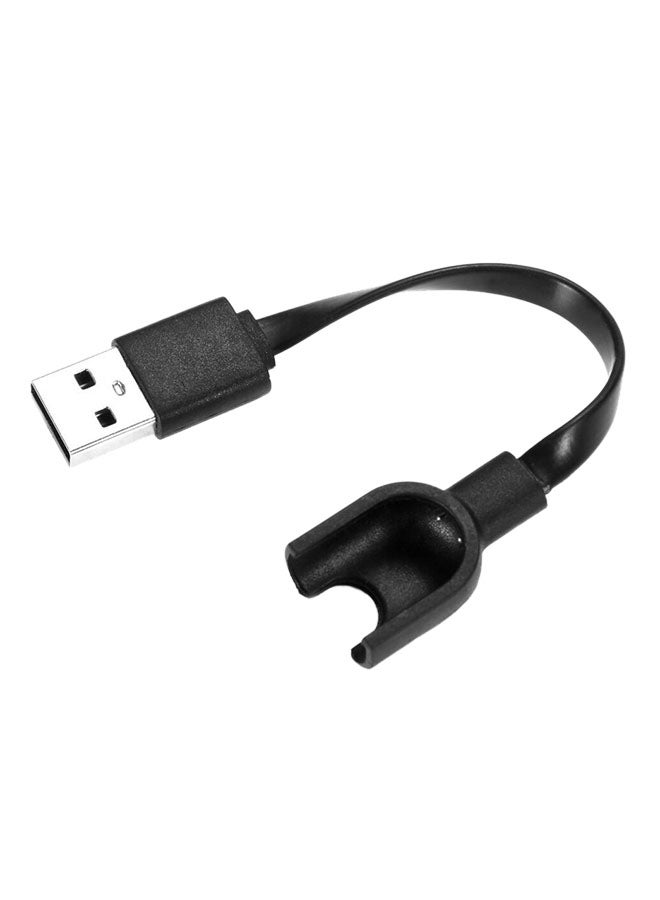 Fast Charging Plastic Cable For Xiaomi Band 3 Black  - Image 1