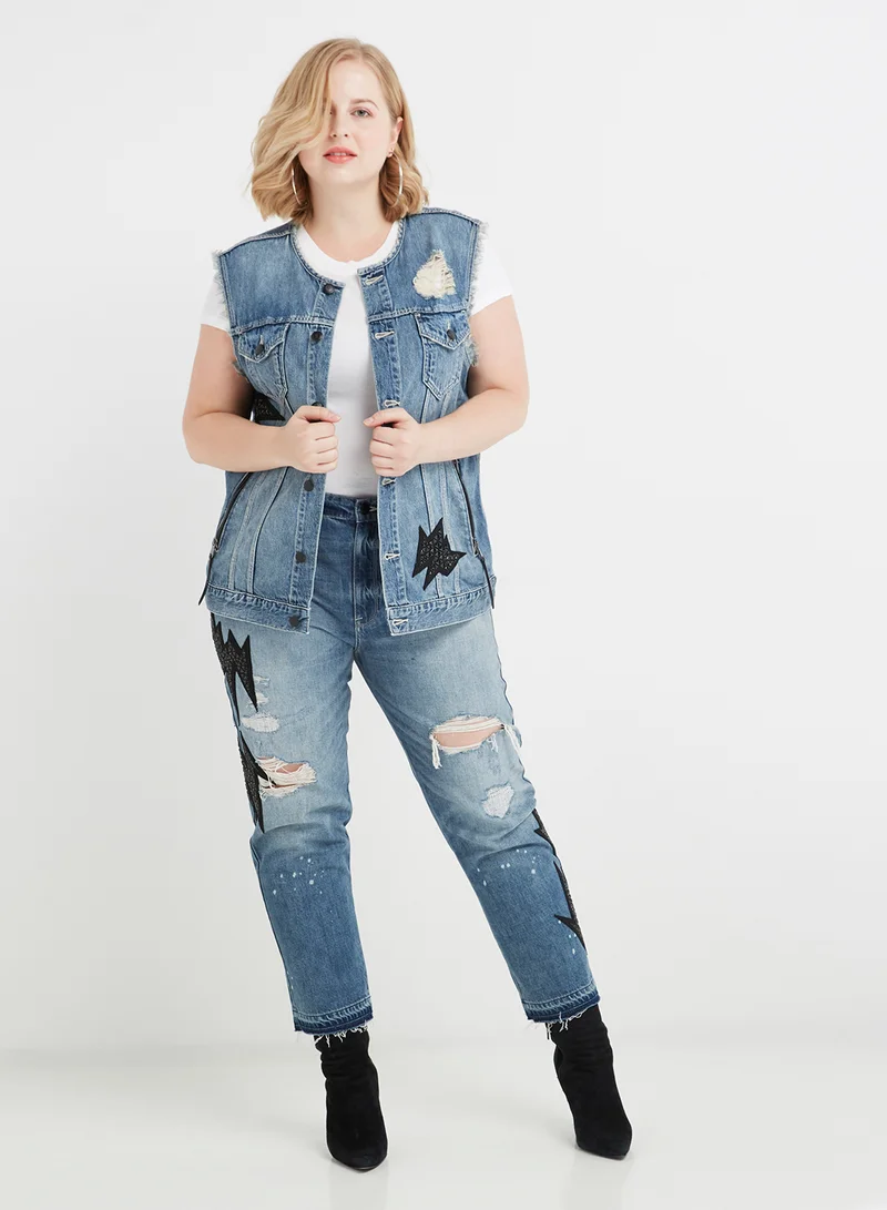 Juicy Couture Straight Fit Jeans Blue