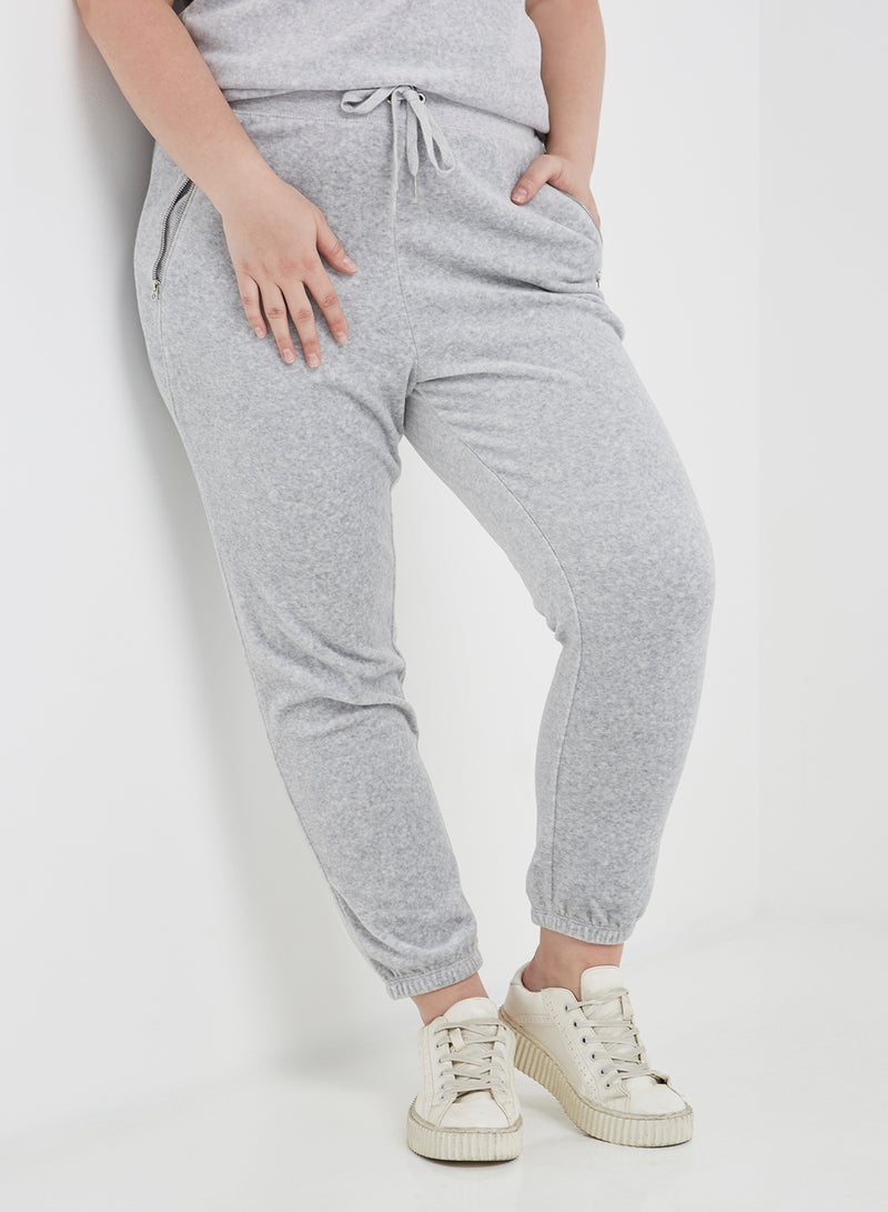 Juicy Couture - Solid Sweatpants Grey - Image 1