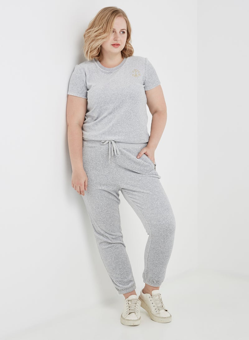 Juicy Couture - Solid Sweatpants Grey - Image 1