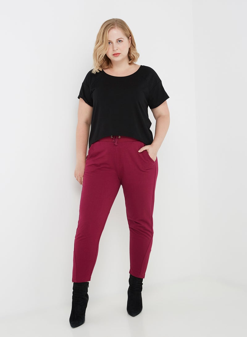 Juicy Couture - Solid Sweatpants Purple - Image 1