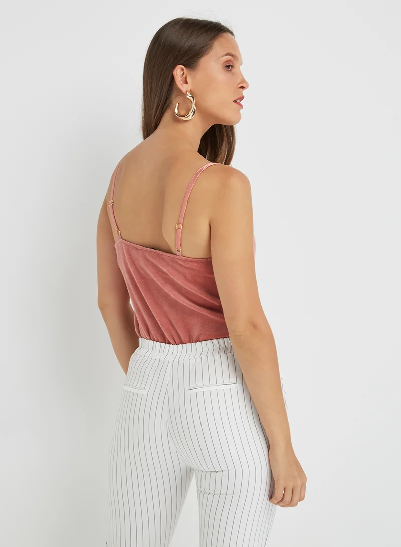 Juicy Couture V Neck Straps Camisole Pink