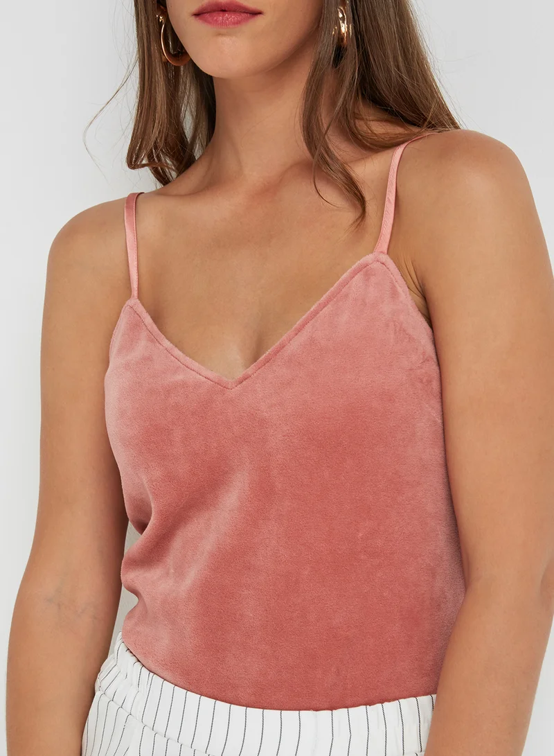 Juicy Couture V Neck Straps Camisole Pink