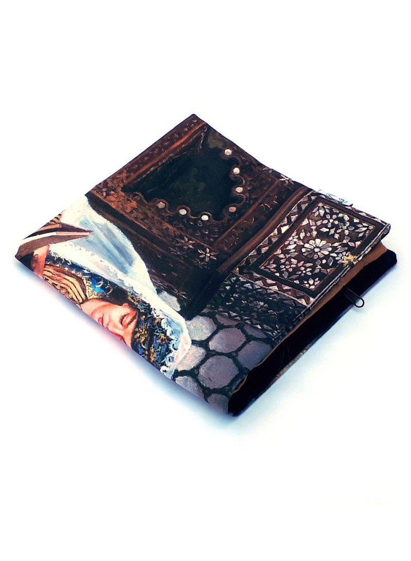 Alwan Ottoman Lady Print Cushion Cover Multicolour 40x40centimeter - Image 2