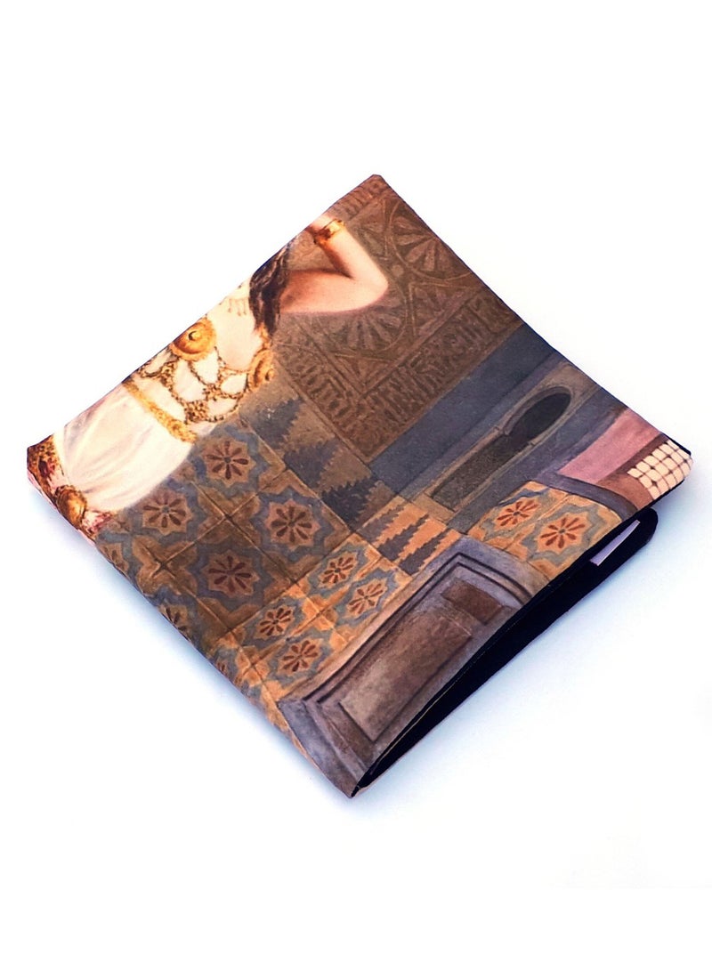 ألوان غطاء وسادة مطبوع بصورة سيدة عثمانية متعدد الألوان 40x40سم  - Image 2