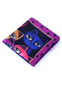 Alwan 10 Cats Print Cushion Cover Multicolour 40x40cm  - Image 2