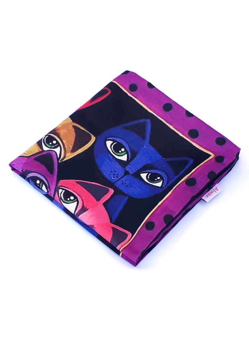 Alwan 10 Cats Print Cushion Cover Multicolour 40x40cm - Image 2