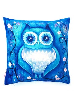 Alwan Owl Print Cushion Cover Multicolour 40x40cm  - Image 1