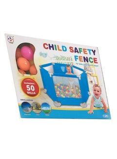 Baby Game Safety Fence Includes 50 Balls Durable Easy To Clean Lightweight 150x140x70cm - v1554323400/N22443234A_3