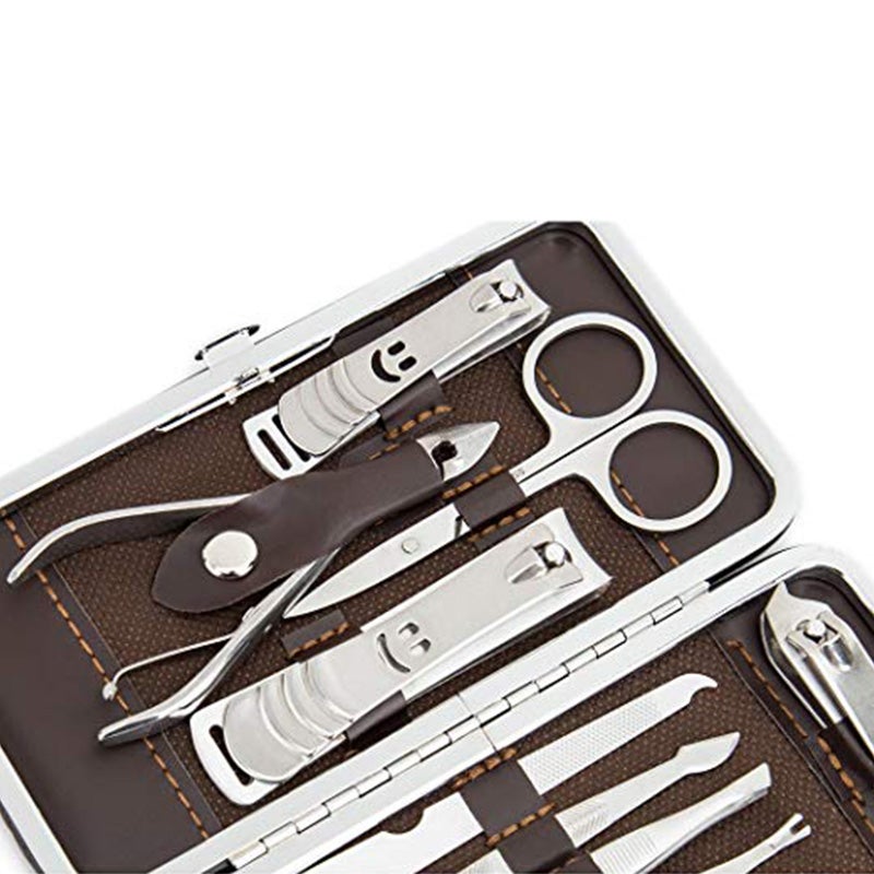 QQCUTE 12-Piece Manicure & Pedicure Set Silver 13 x 7 x 2centimeter - Image 4
