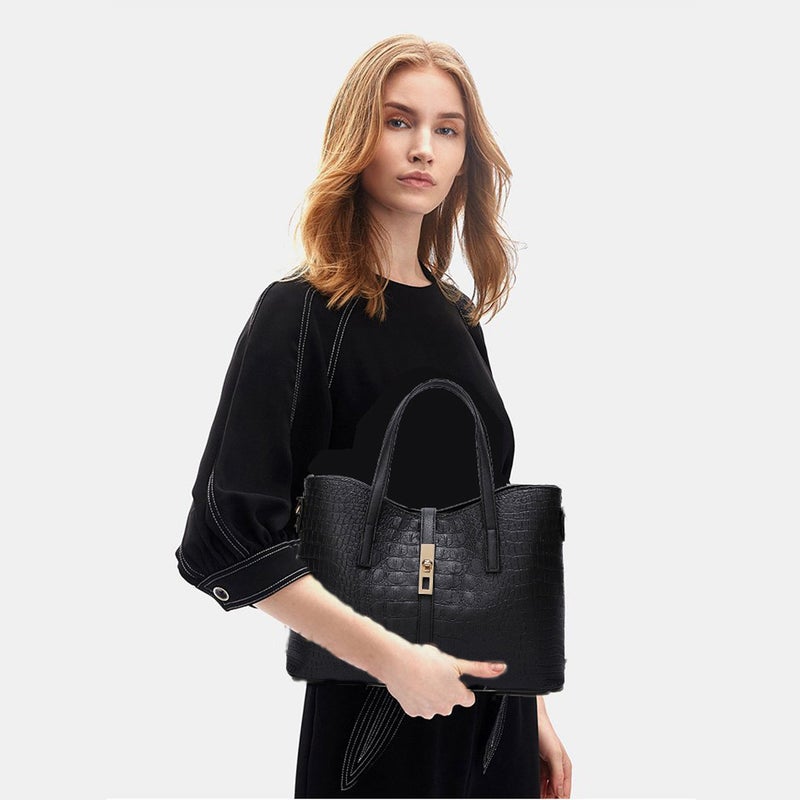 Generic - 3-Piece Handbag Set Black - Image 1
