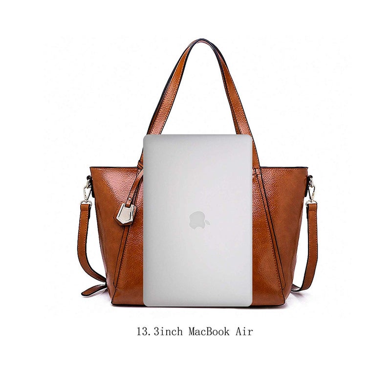 Generic - Retro Soft Leather Shoulder Bag Black - Image 1
