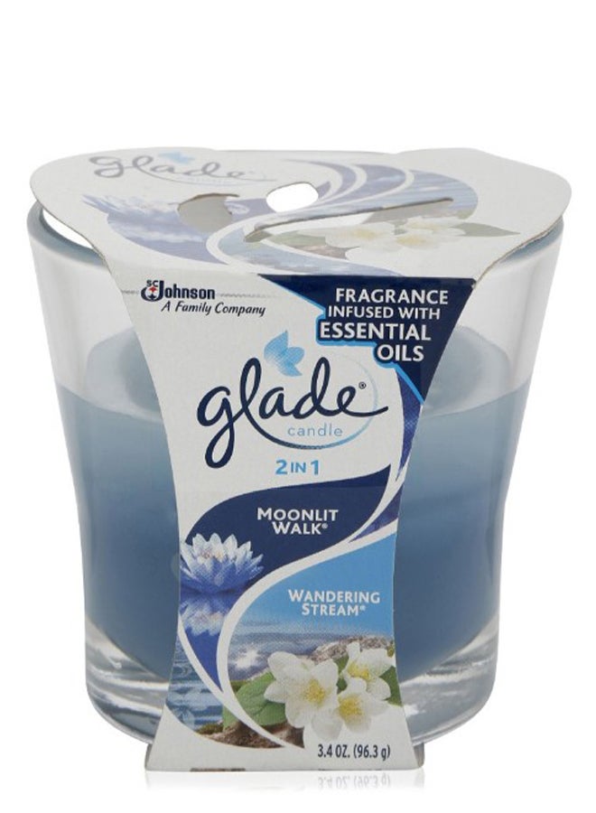 Glade Moonlit Walk Candle Blue 96.3grams  - Image 1