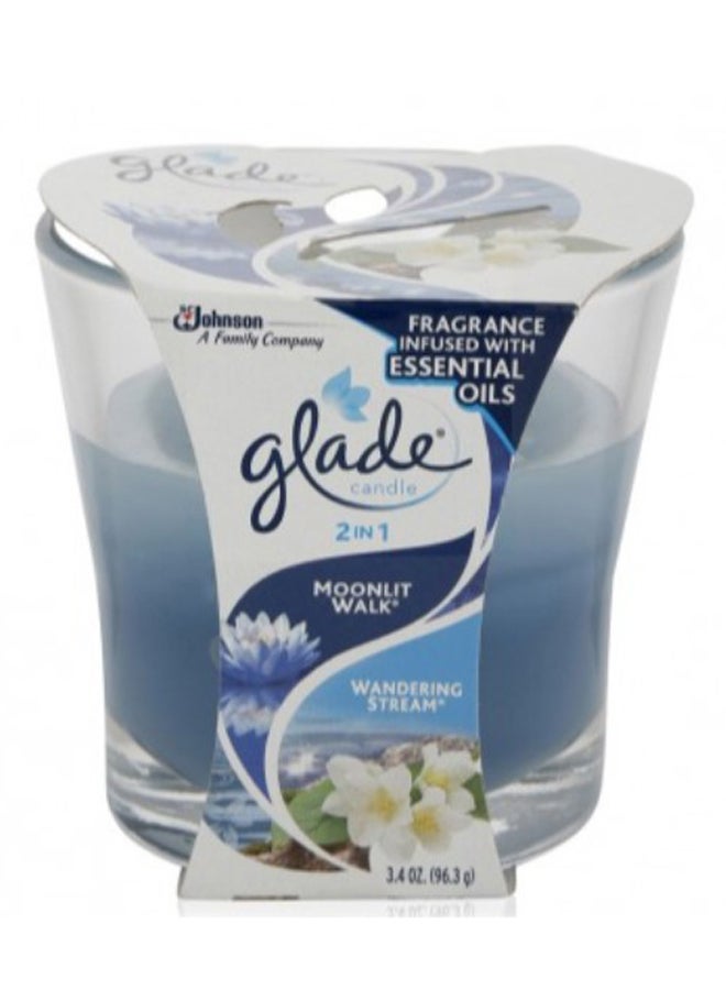 Glade Moonlit Walk Candle Blue 96.3grams  - Image 2