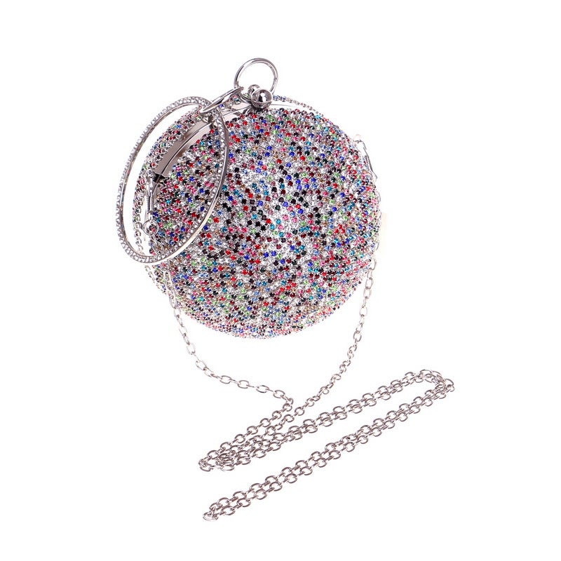 LisaAn - Stone Embellished Clutch Multicolor - Image 1