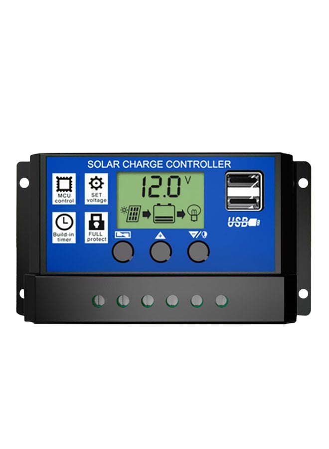 20A Solar Panel Controller Black 
