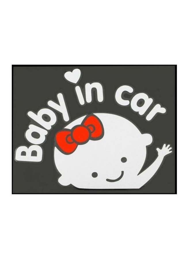 ملصق تحذيري للسيارة مطبوع عليه عبارة Baby In Car - Image 1